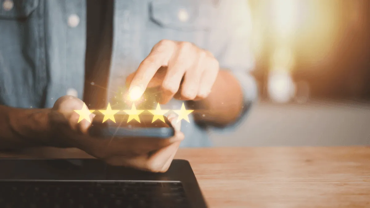 Target audience scoring customer experience and consumer engagement with a high rating