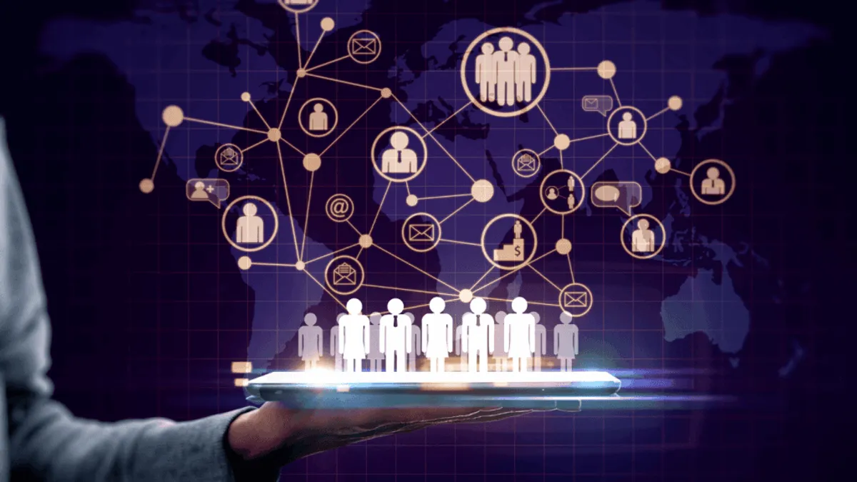 A HR team discussing the implementation of AI in their recruitment process