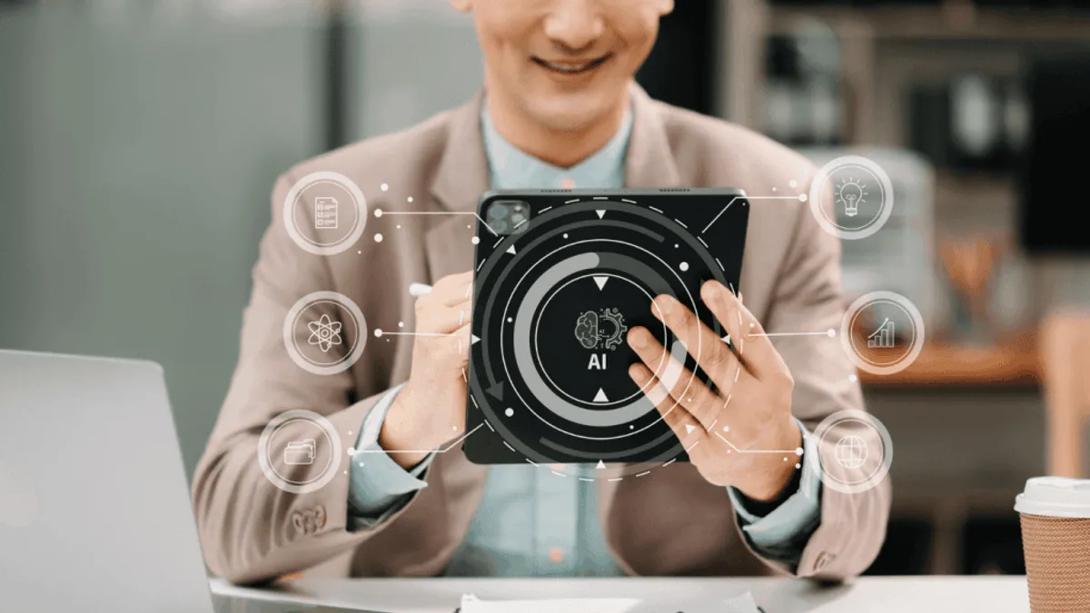 An image illustrating the future of AI in marketing and advertising