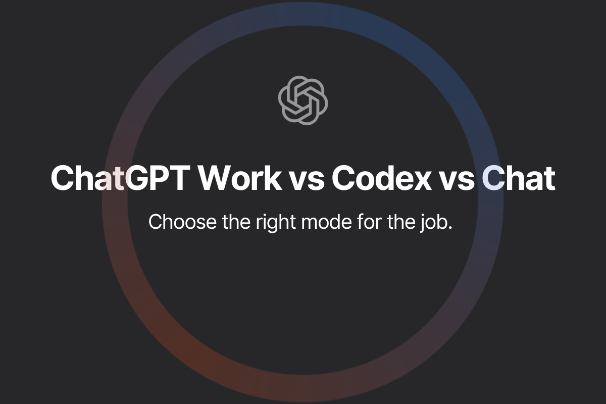 The New ChatGPT Explained: Chat vs Work vs Codex (What You Need to Know)