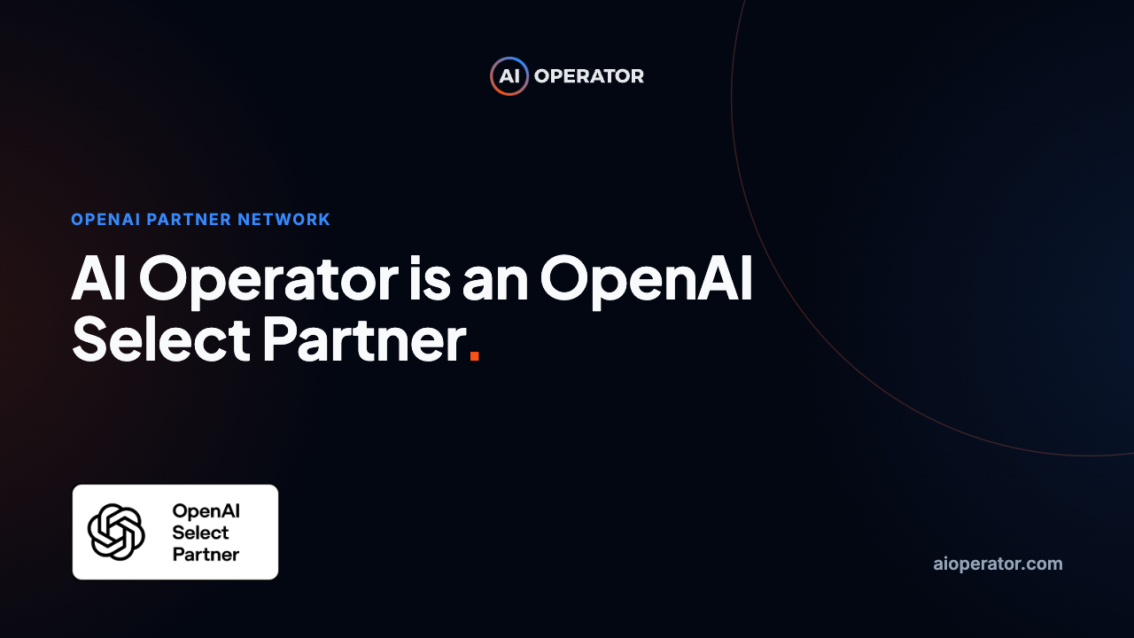 We are an OpenAI Select Partner. Here is what it changes and what it does not.