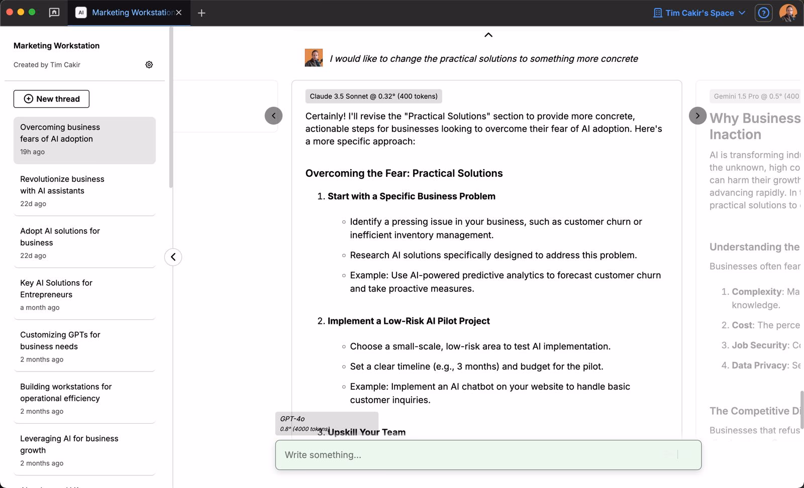 Custom AI solutions for your team