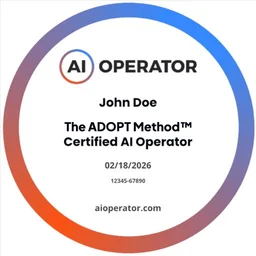 Certified AI Operator badge