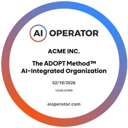 AI-Integrated Organization badge